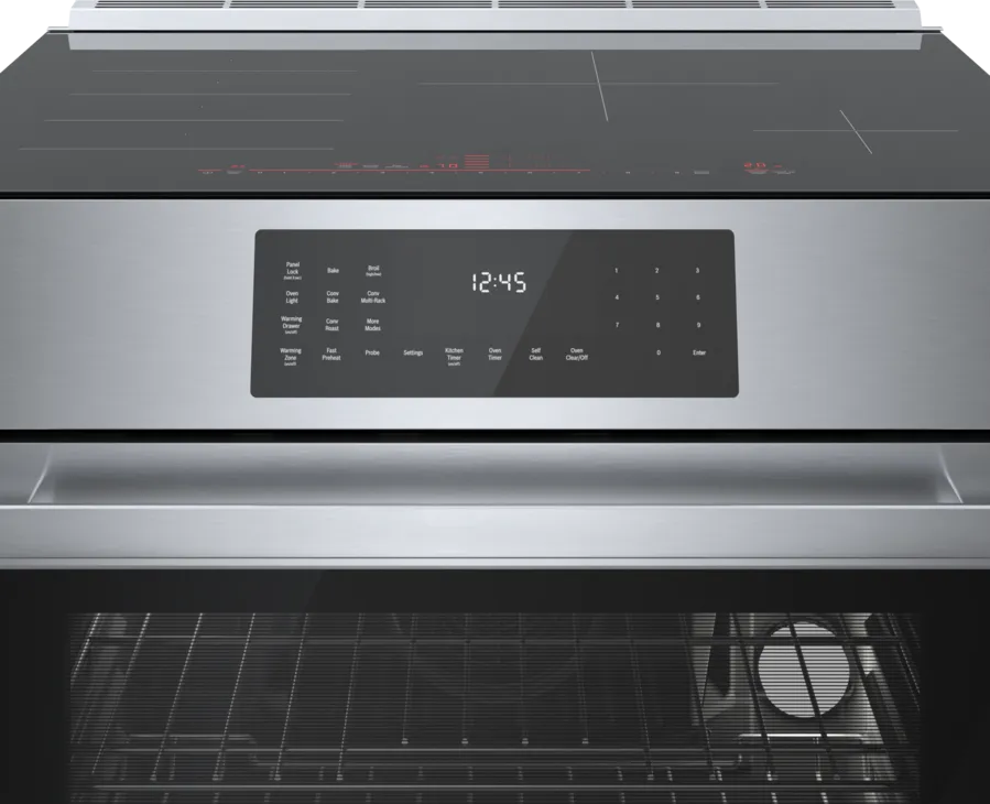 Bob Martin Benchmark®, Induction slide-in range, 30'', Stainless steel