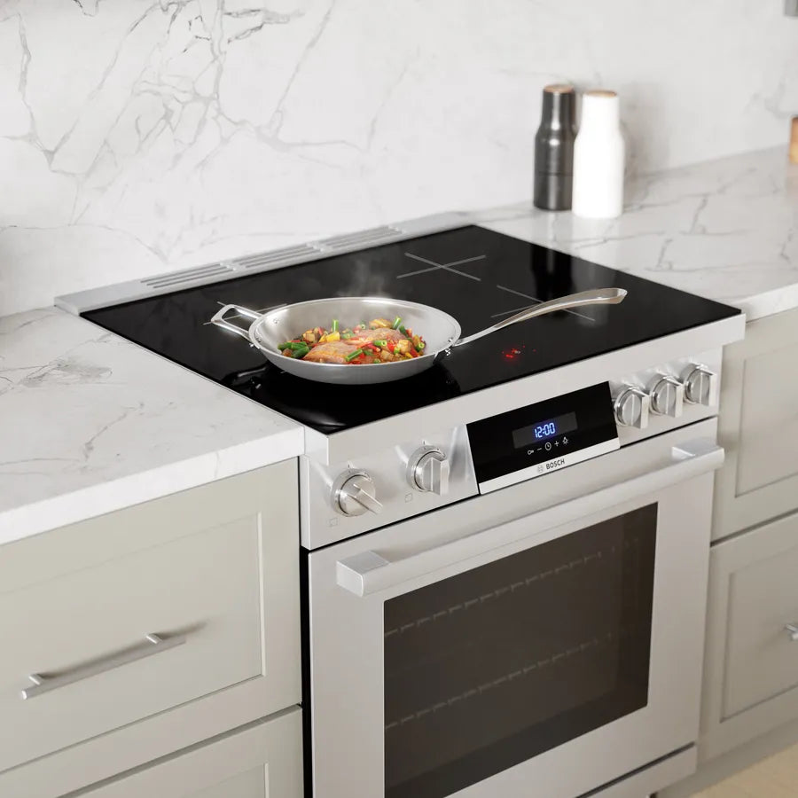 Bosch 800 Series, Induction freestanding range cooker, Stainless steel