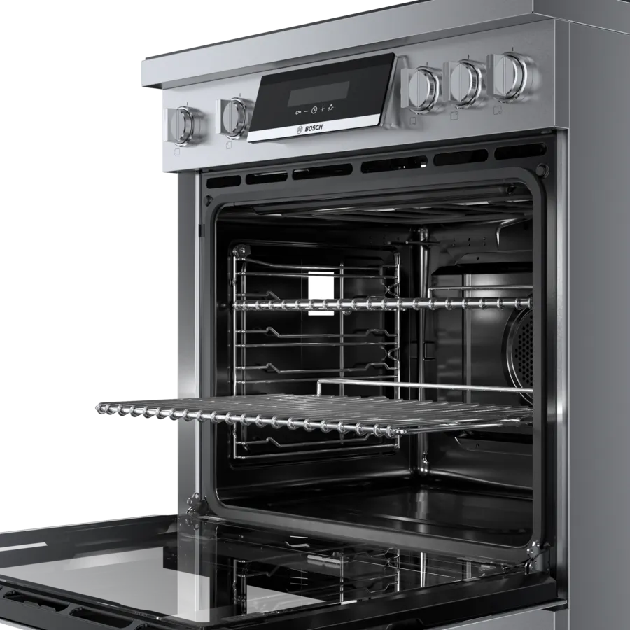 Bosch 800 Series, Induction freestanding range cooker, Stainless steel