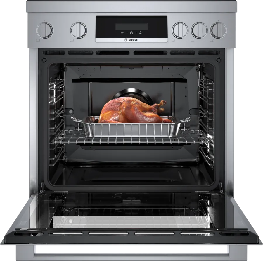 Bosch 800 Series, Induction freestanding range cooker, Stainless steel