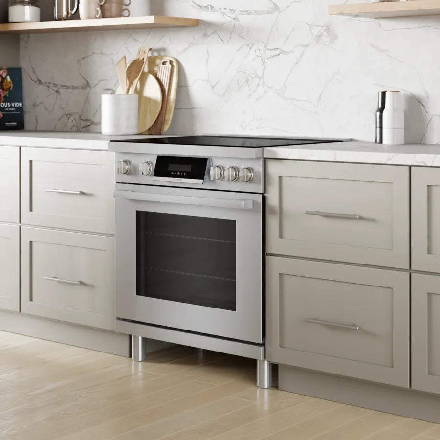 Bosch 800 Series, Induction freestanding range cooker, Stainless steel