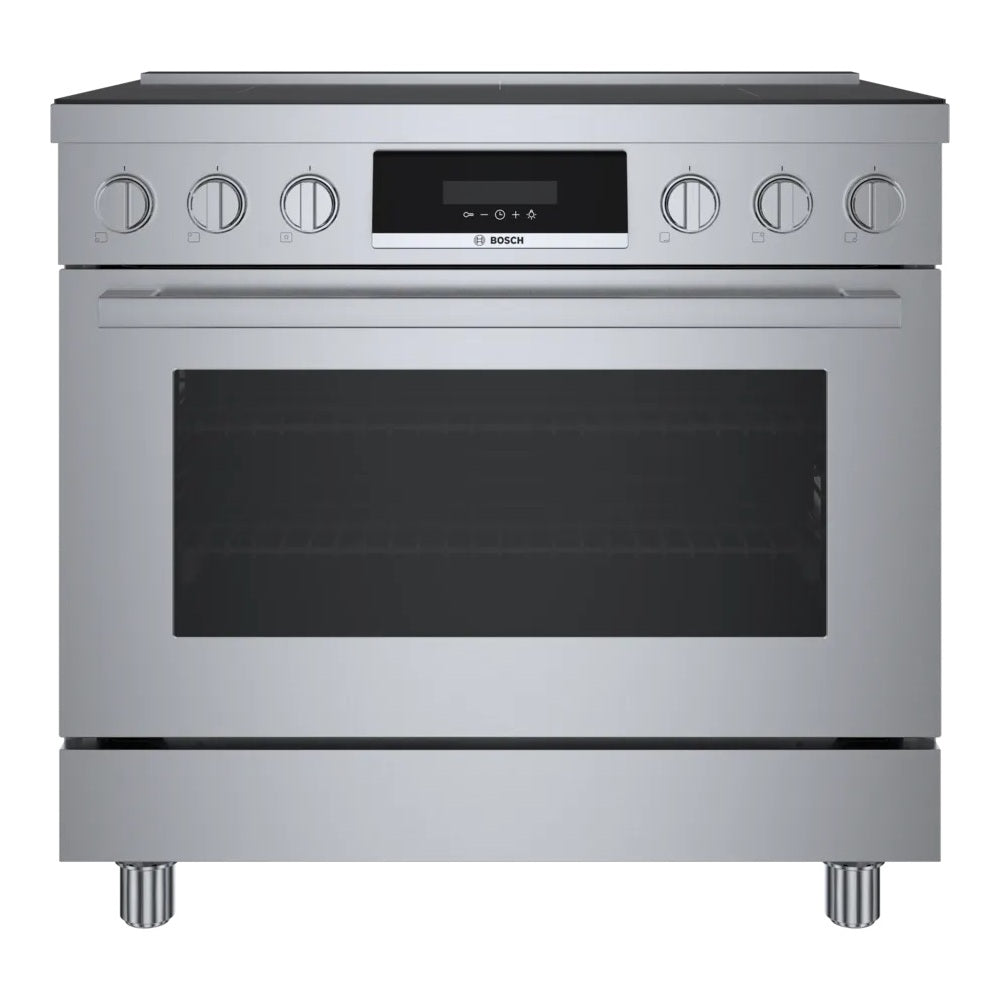 Bosch 800 Series, Induction freestanding range cooker, 36'', Stainless steel