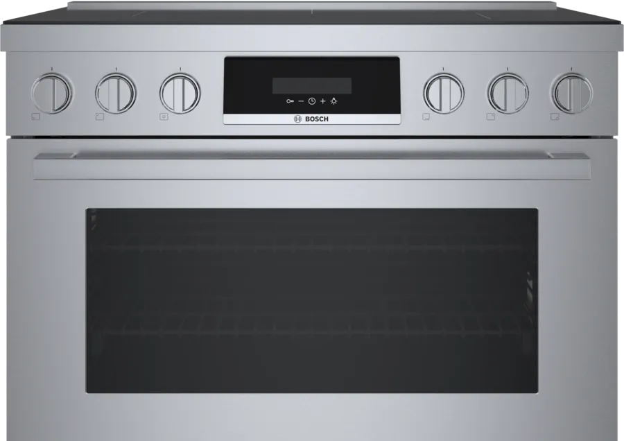 Bosch 800 Series, Induction freestanding range cooker, 36'', Stainless steel