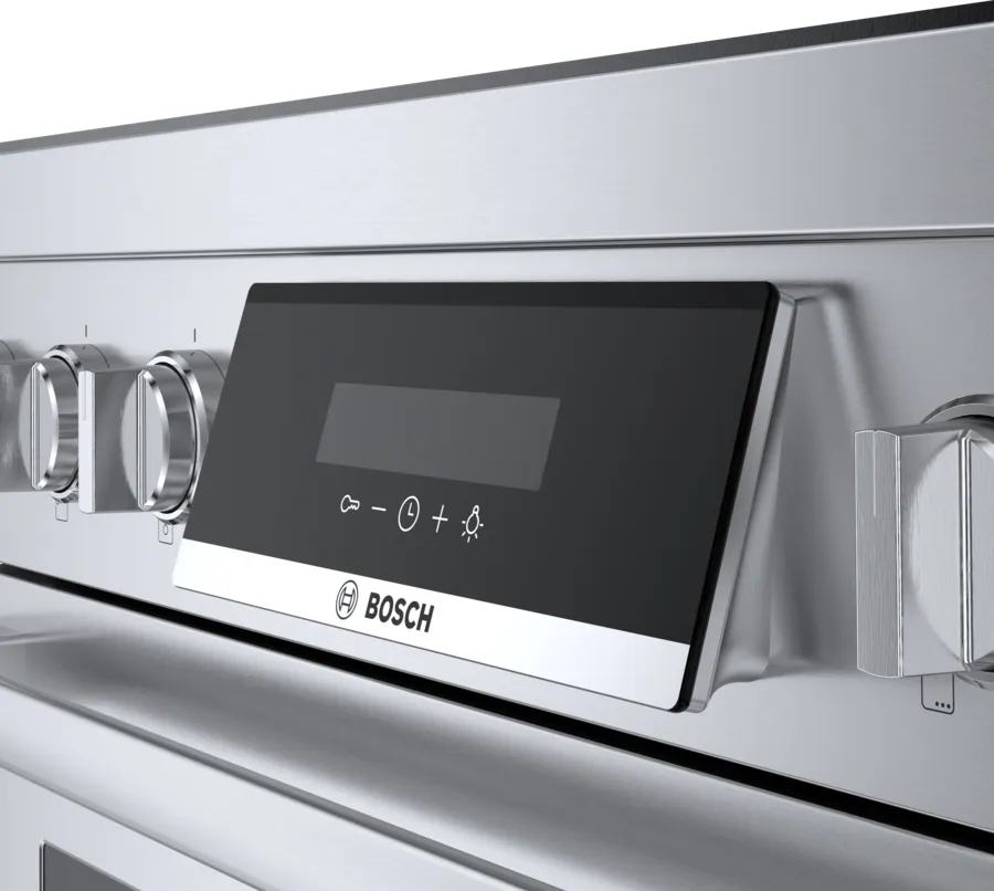 Bosch 800 Series, Induction freestanding range cooker, 36'', Stainless steel