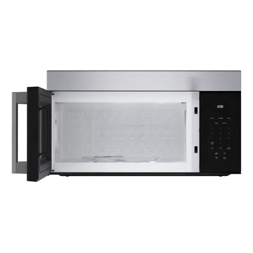 Bosch 100 Series, Over-The-Range Microwave, 30'', Door Hinge: left, Stainless steel