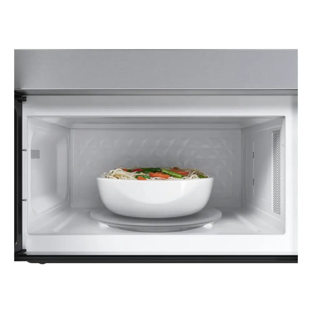 Bosch 100 Series, Over-The-Range Microwave, 30'', Door Hinge: left, Stainless steel