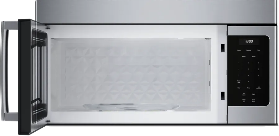 Bosch 300 Series, Over-The-Range Microwave, 30'', Door Hinge: left, Stainless steel