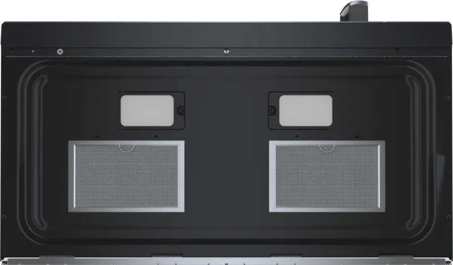 Bosch 500 Series, Over-The-Range Microwave, 30'', Door Hinge: left, Stainless steel