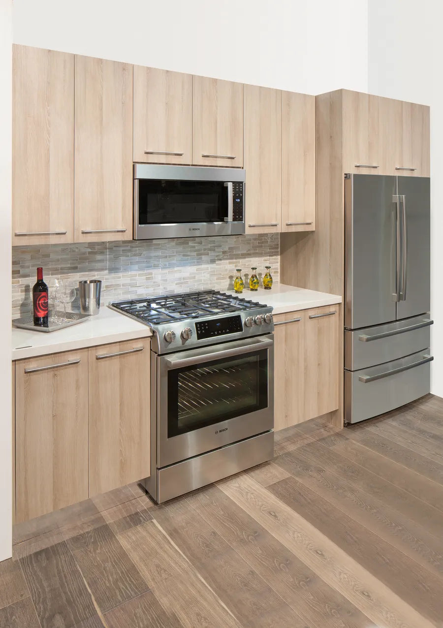 Bosch 800 Series, Over-The-Range Microwave, 30'', Door Hinge: left, Stainless steel