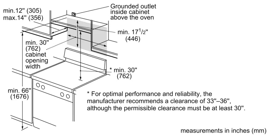 Bosch 800 Series, Over-The-Range Microwave, 30'', Door Hinge: left, Stainless steel