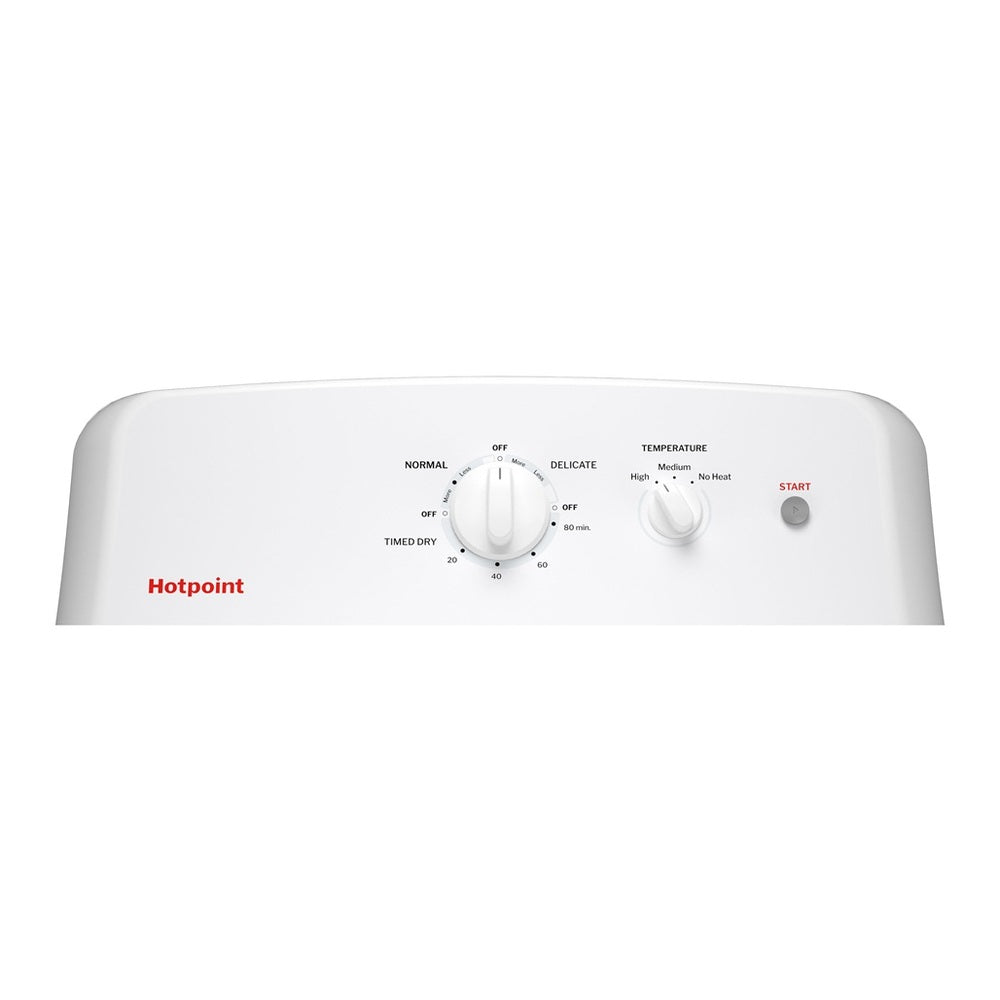 Hotpoint Hotpoint® 6.2 cu. ft. Capacity Gas Dryer with Up To 120 ft. Venting and Shallow 
