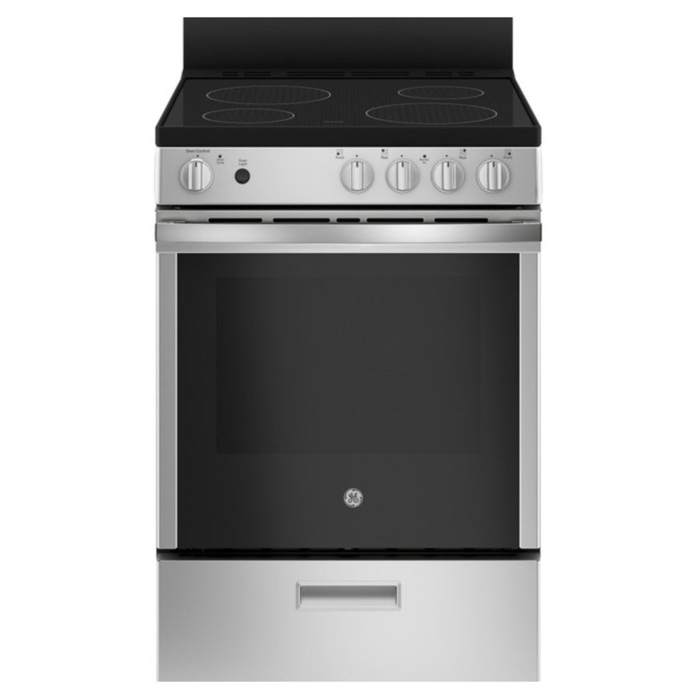 GE GE® ENERGY STAR® 24" Free-Standing/Slide-in Front Control Range with Steam Clean