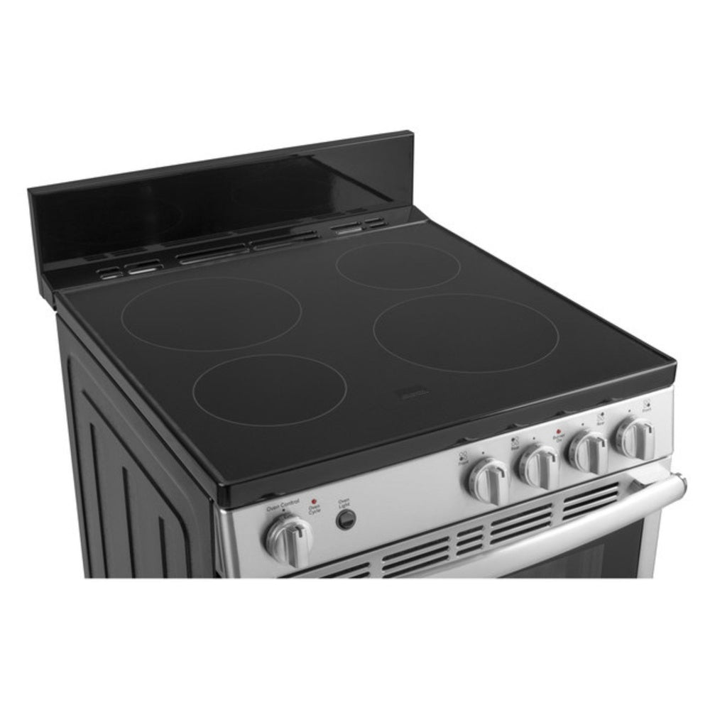 GE GE® ENERGY STAR® 24" Free-Standing/Slide-in Front Control Range with Steam Clean