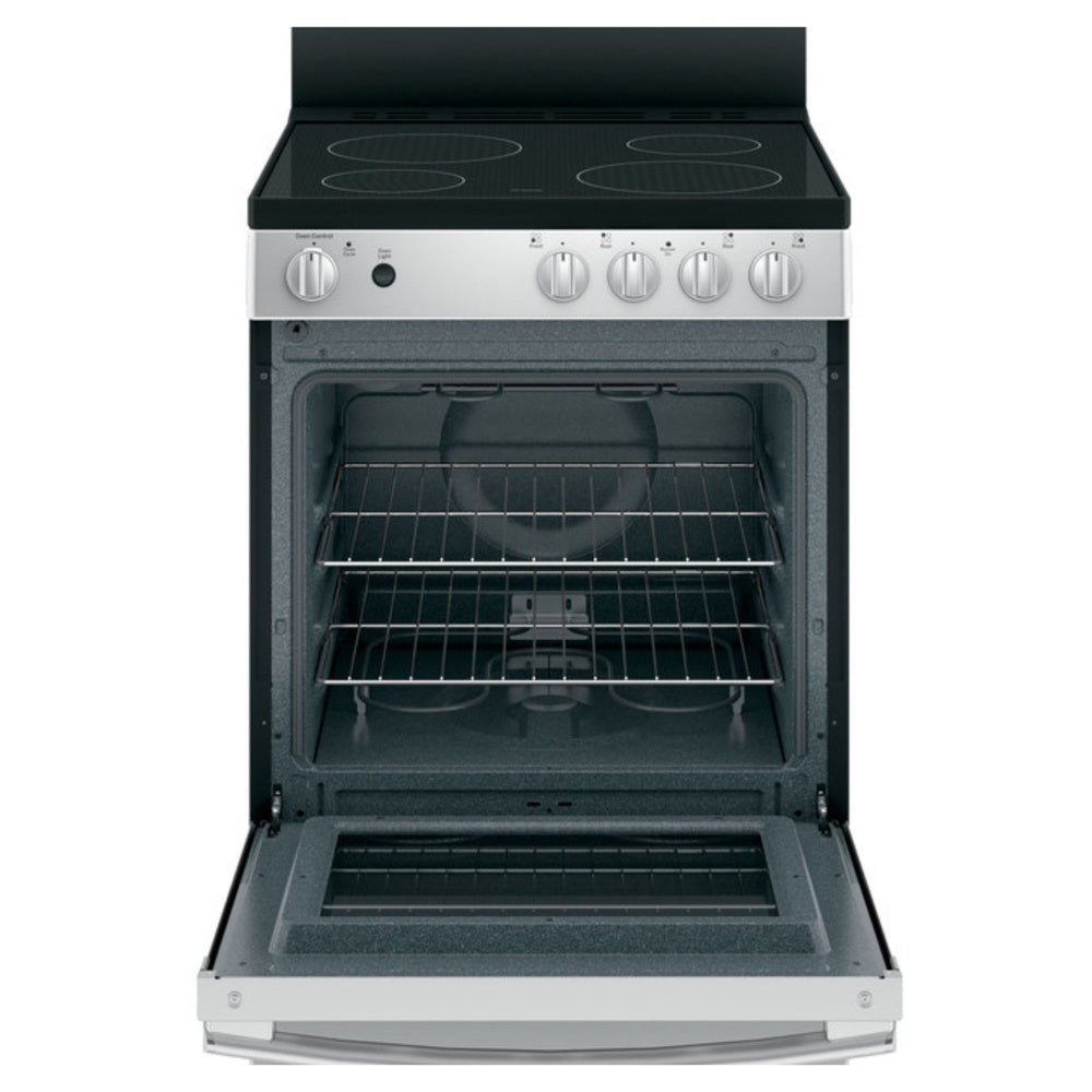 GE GE® ENERGY STAR® 24" Free-Standing/Slide-in Front Control Range with Steam Clean