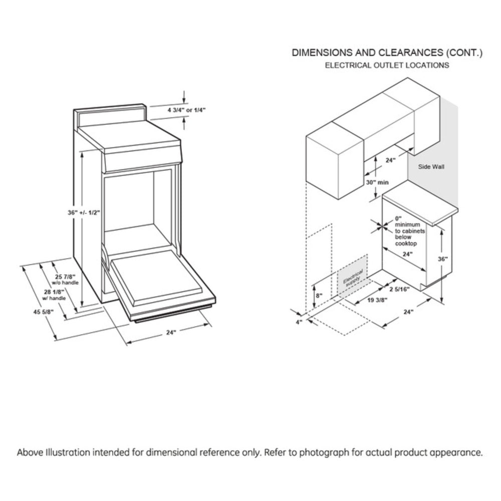 GE GE® ENERGY STAR® 24" Free-Standing/Slide-in Front Control Range with Steam Clean