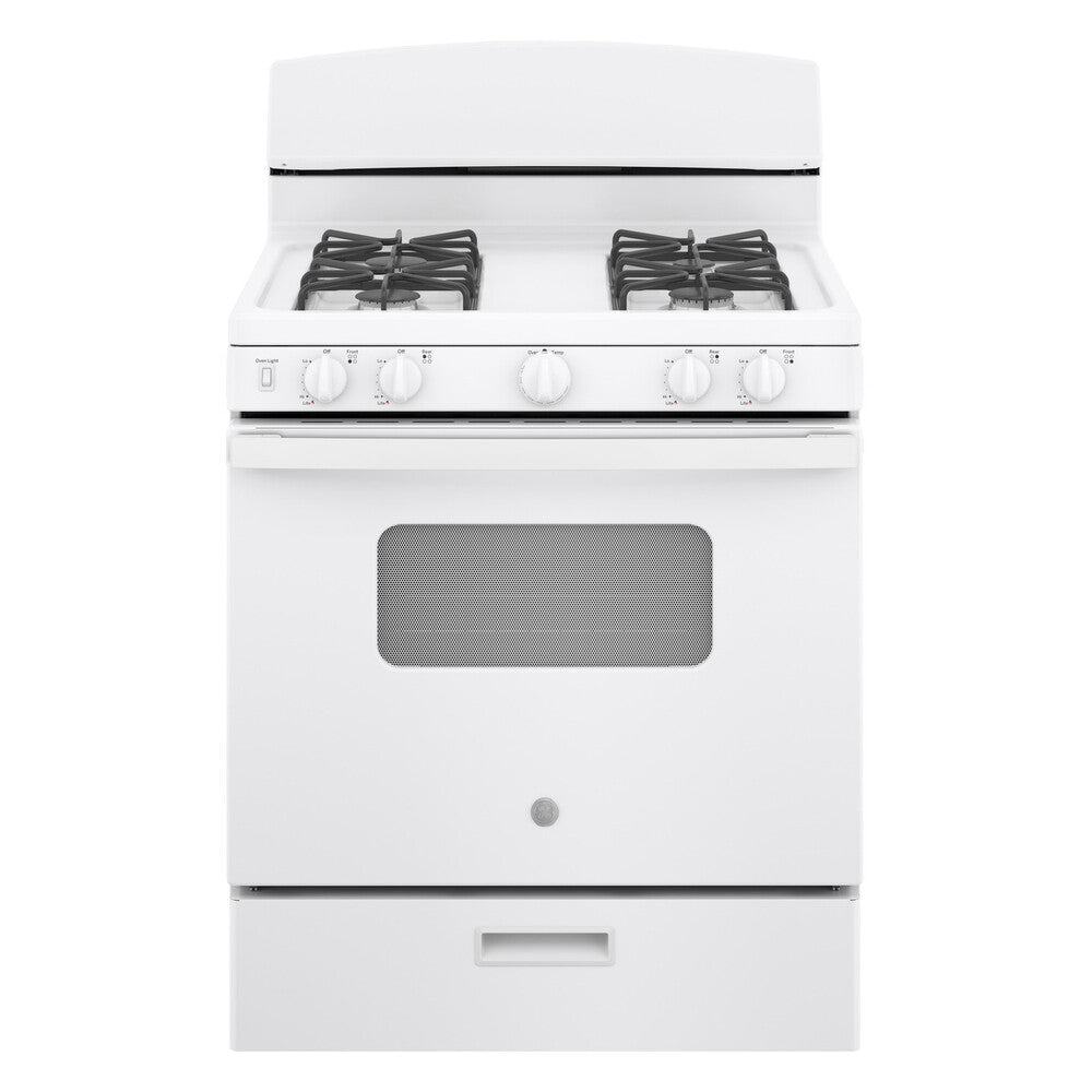 GE GE® 30" Free-Standing Front Control Gas Range