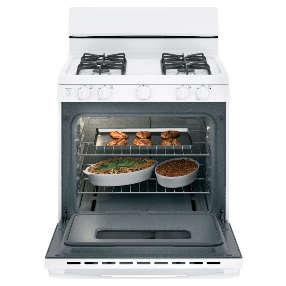 GE GE® 30" Free-Standing Front Control Gas Range