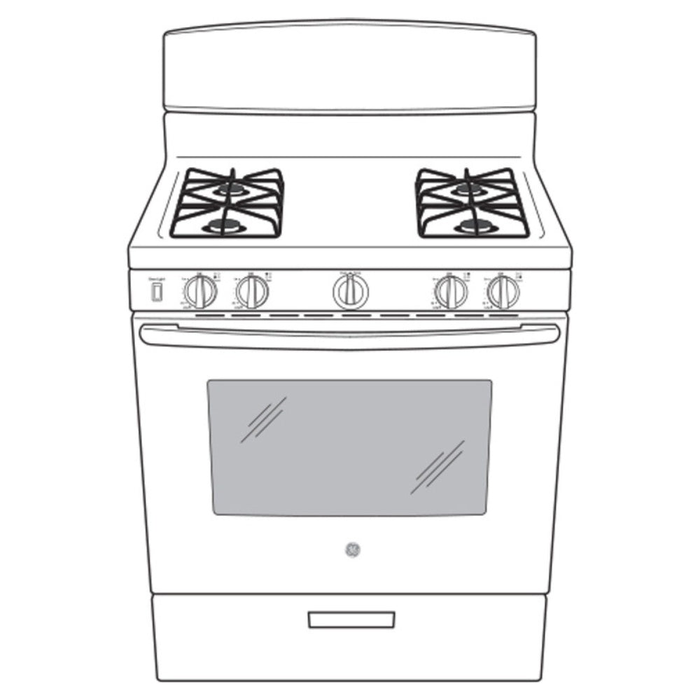 GE GE® 30" Free-Standing Gas Range