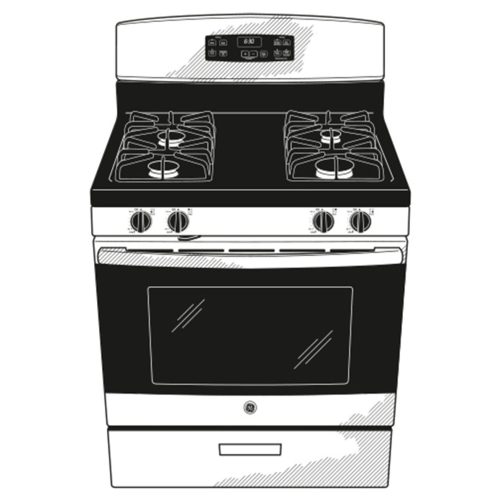 GE GE® 30" Free-Standing Gas Range