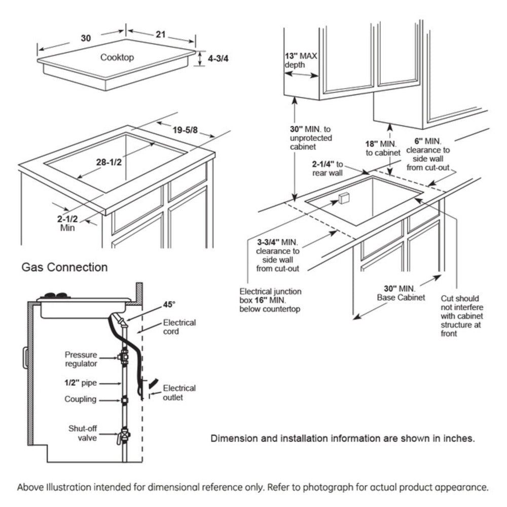GE GE® 30" Built-In Gas Cooktop with Dishwasher-Safe Grates