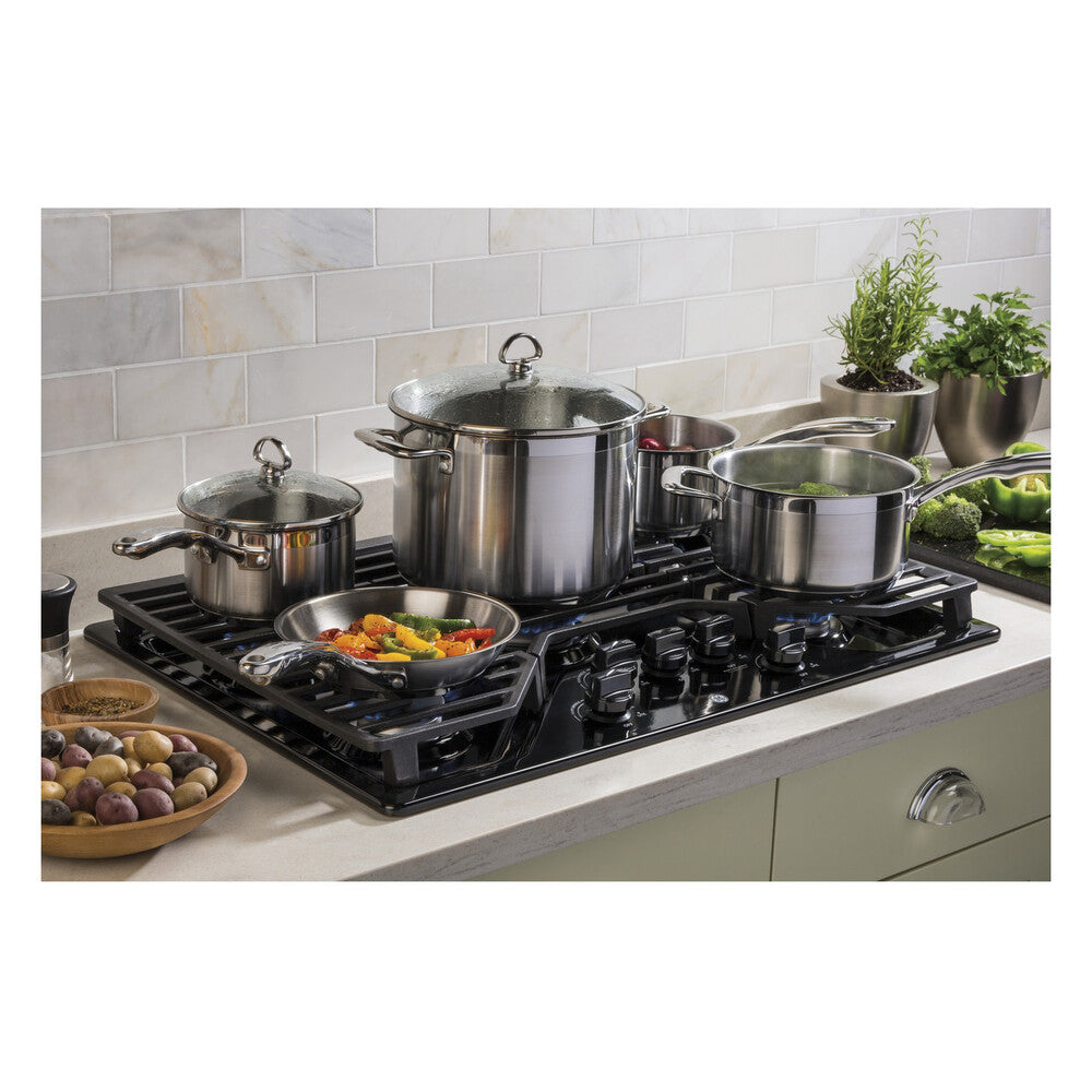 GE GE® 30" Built-In Gas Cooktop with 5 Burners and Dishwasher Safe Grates