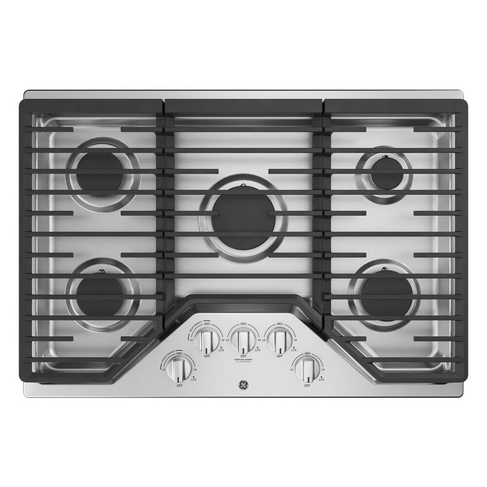GE GE® 30" Built-In Gas Cooktop with 5 Burners and Dishwasher Safe Grates