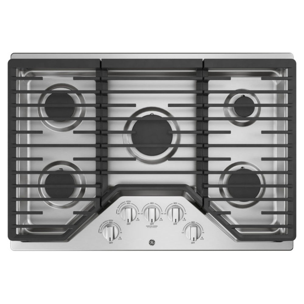 GE GE® 30" Built-In Gas Cooktop with 5 Burners and Dishwasher Safe Grates