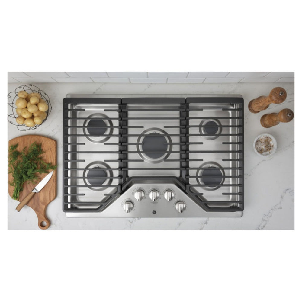 GE GE® 30" Built-In Gas Cooktop with 5 Burners and Dishwasher Safe Grates