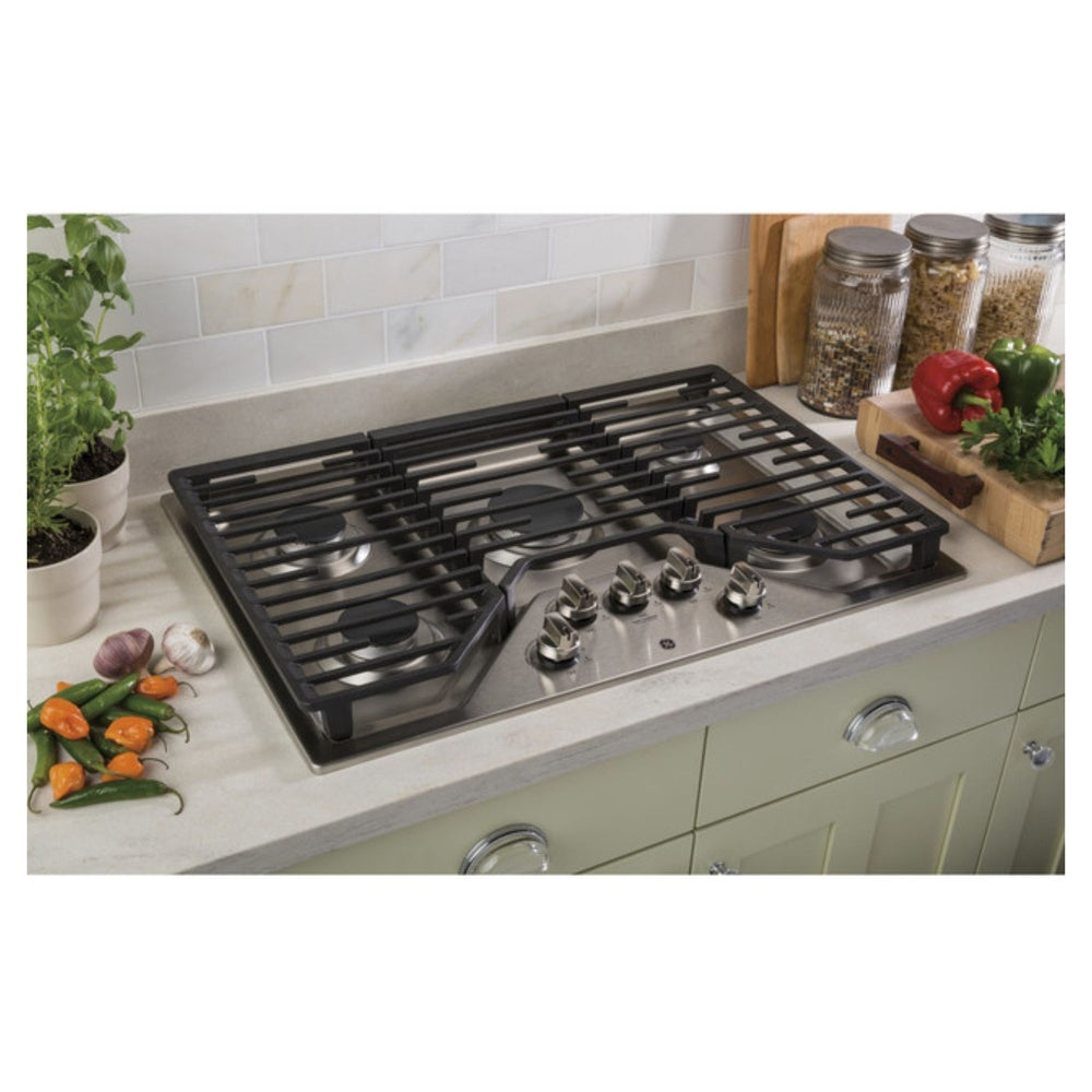 GE GE® 30" Built-In Gas Cooktop with 5 Burners and Dishwasher Safe Grates