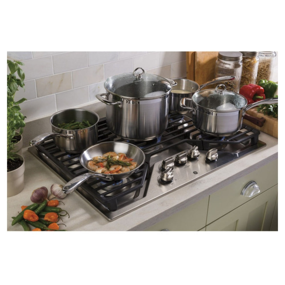 GE GE® 30" Built-In Gas Cooktop with 5 Burners and Dishwasher Safe Grates