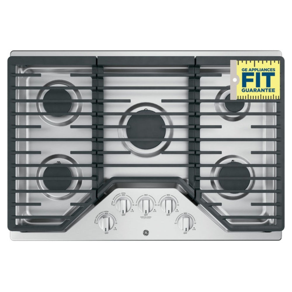 GE GE® 30" Built-In Gas Cooktop with 5 Burners and Dishwasher Safe Grates