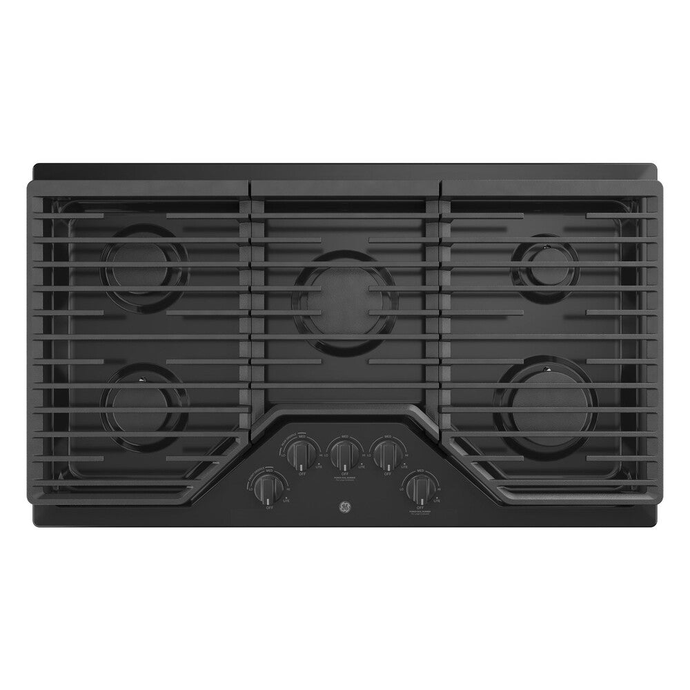GE GE® 36" Built-In Gas Cooktop with 5 Burners and Dishwasher Safe Grates