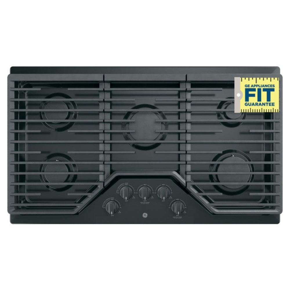 GE GE® 36" Built-In Gas Cooktop with 5 Burners and Dishwasher Safe Grates
