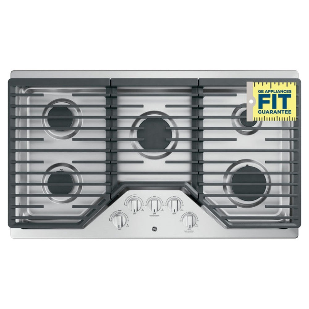 GE GE® 36" Built-In Gas Cooktop with 5 Burners and Dishwasher Safe Grates