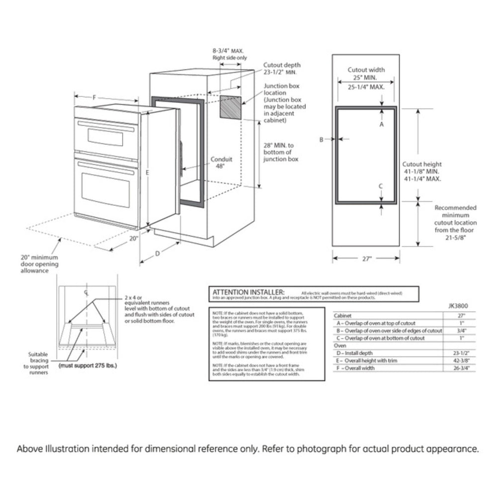GE GE® 27" Built-In Combination Microwave/Thermal Wall Oven
