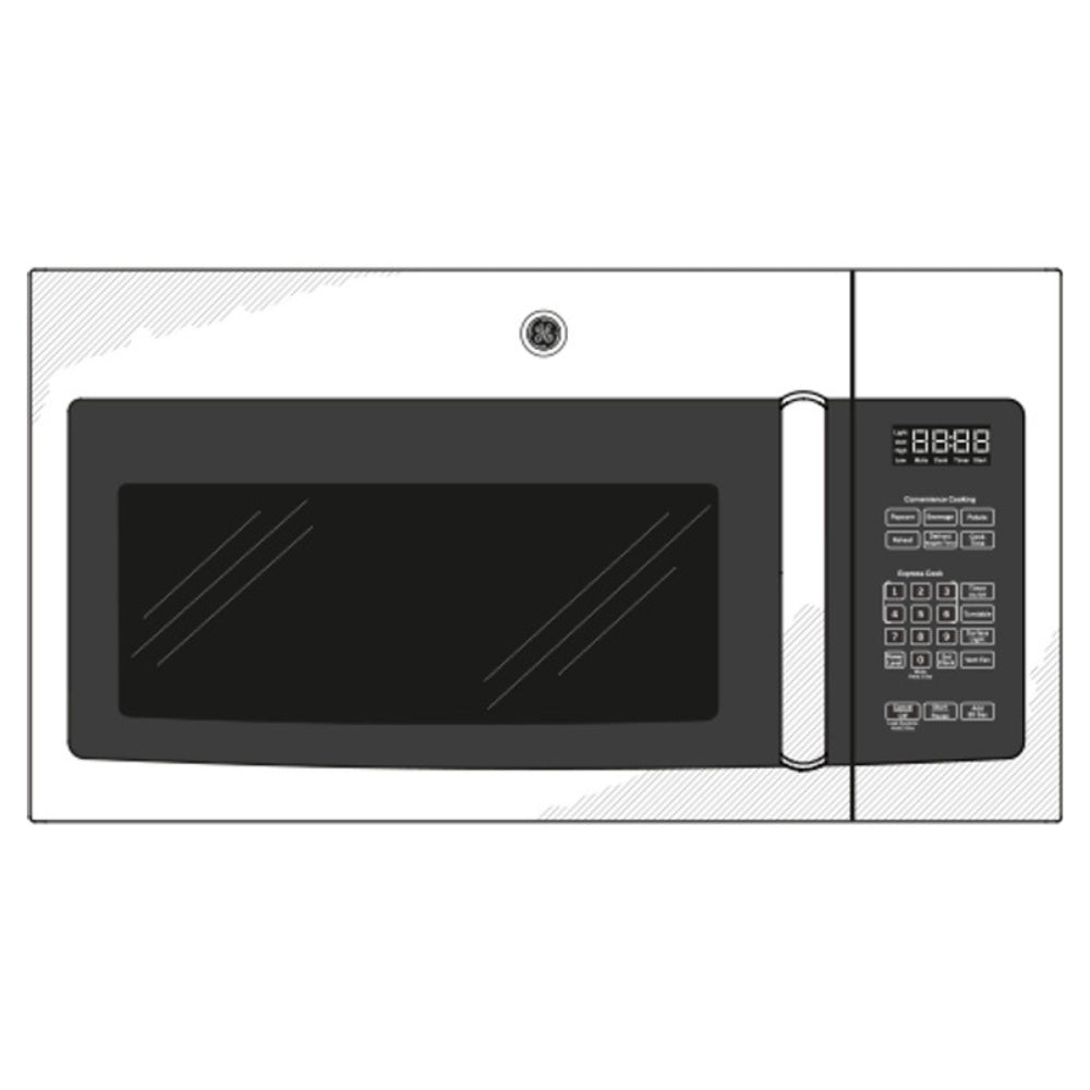 GE GE® 1.6 Cu. Ft. Over-the-Range Microwave Oven with Recirculating Venting