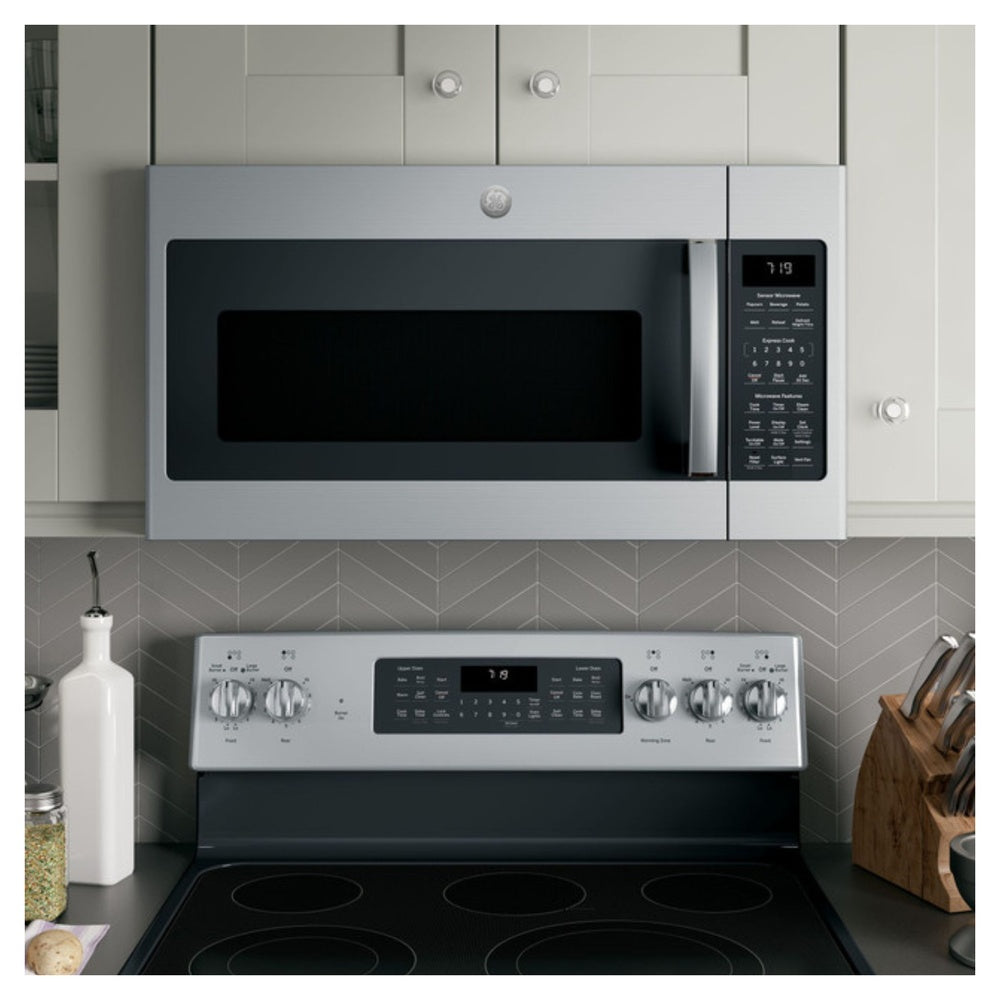 GE GE® 1.9 Cu. Ft. Over-the-Range Sensor Microwave Oven with Recirculating Venting