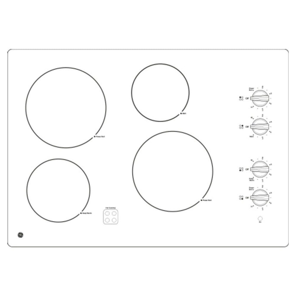 GE GE® 30" Built-In Knob Control Electric Cooktop