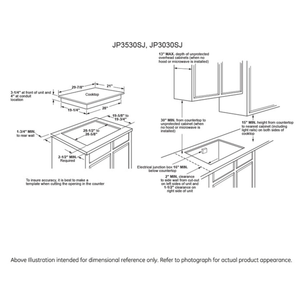 GE GE® 30" Built-In Knob Control Electric Cooktop
