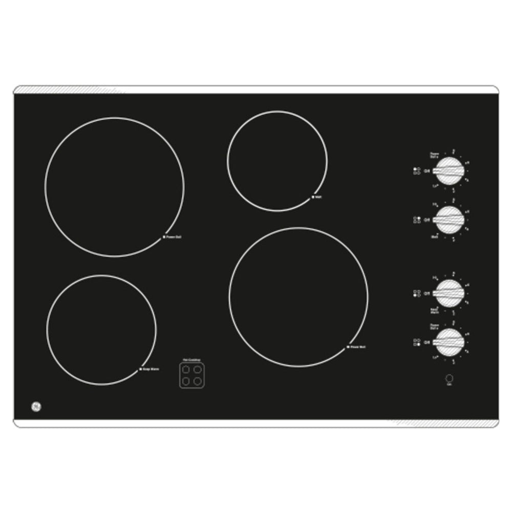 GE GE® 30" Built-In Knob Control Electric Cooktop