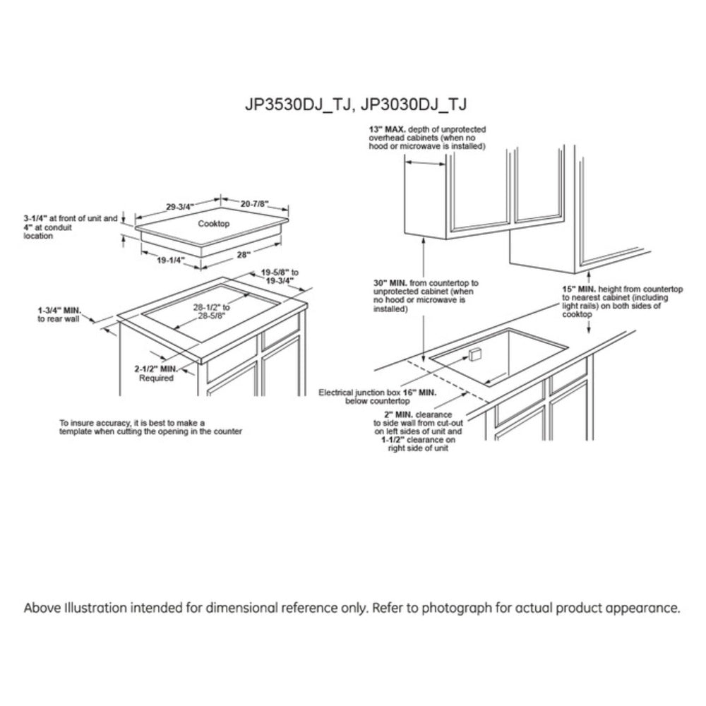 GE GE® 30" Built-In Knob Control Electric Cooktop