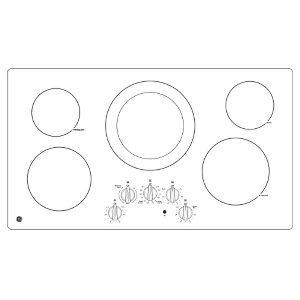 GE GE® 36" Built-In Knob Control Electric Cooktop