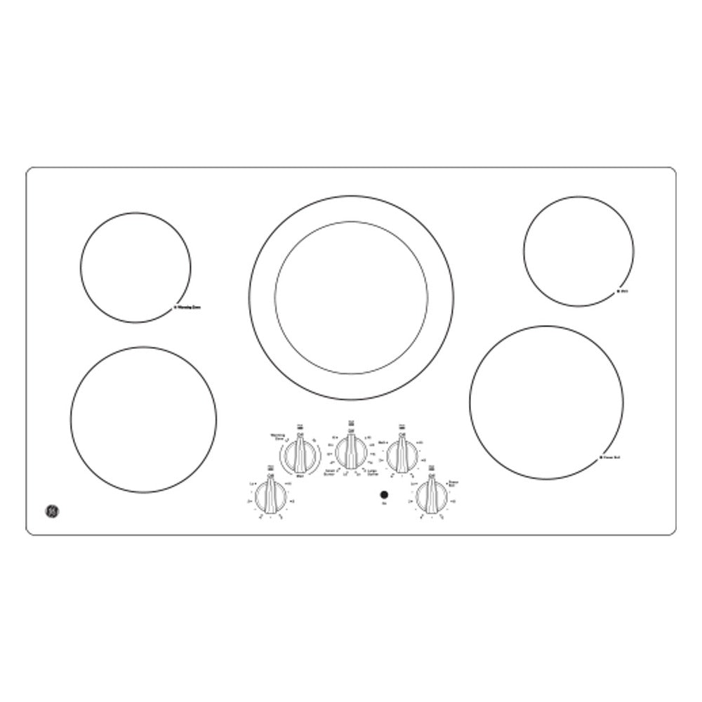 GE GE® 36" Built-In Knob Control Electric Cooktop