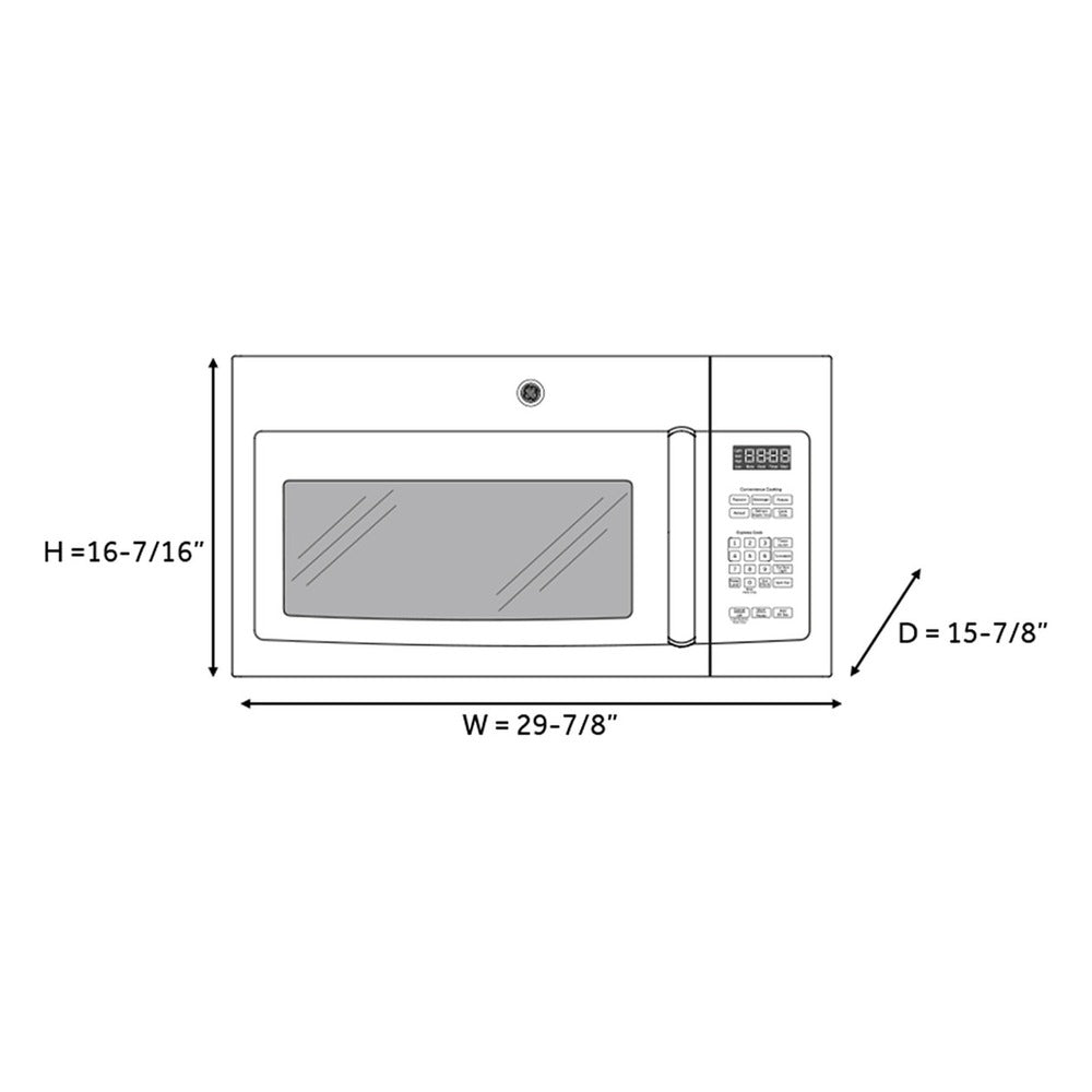GE GE® 1.6 Cu. Ft. Over-the-Range Microwave Oven
