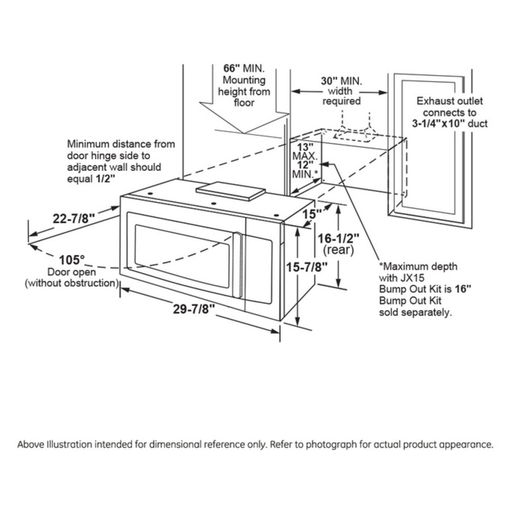 GE GE® 1.7 Cu. Ft. Over-the-Range Microwave Oven