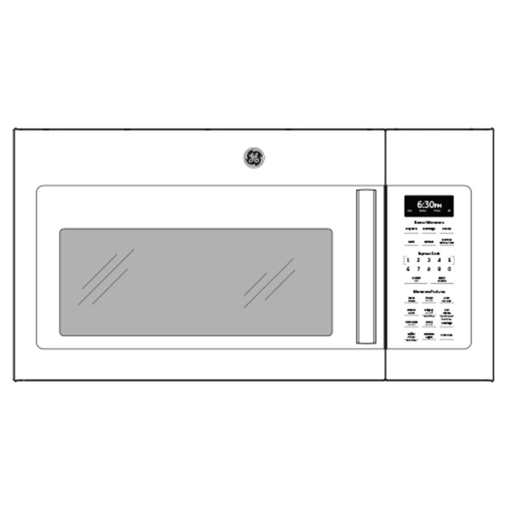 GE GE® 1.7 Cu. Ft. Over-the-Range Sensor Microwave Oven