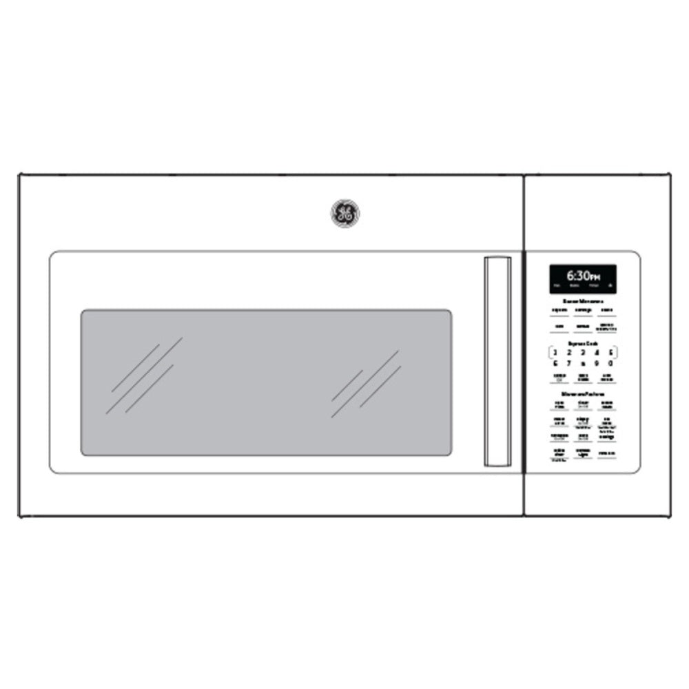 GE GE® 1.9 Cu. Ft. Over-the-Range Sensor Microwave Oven