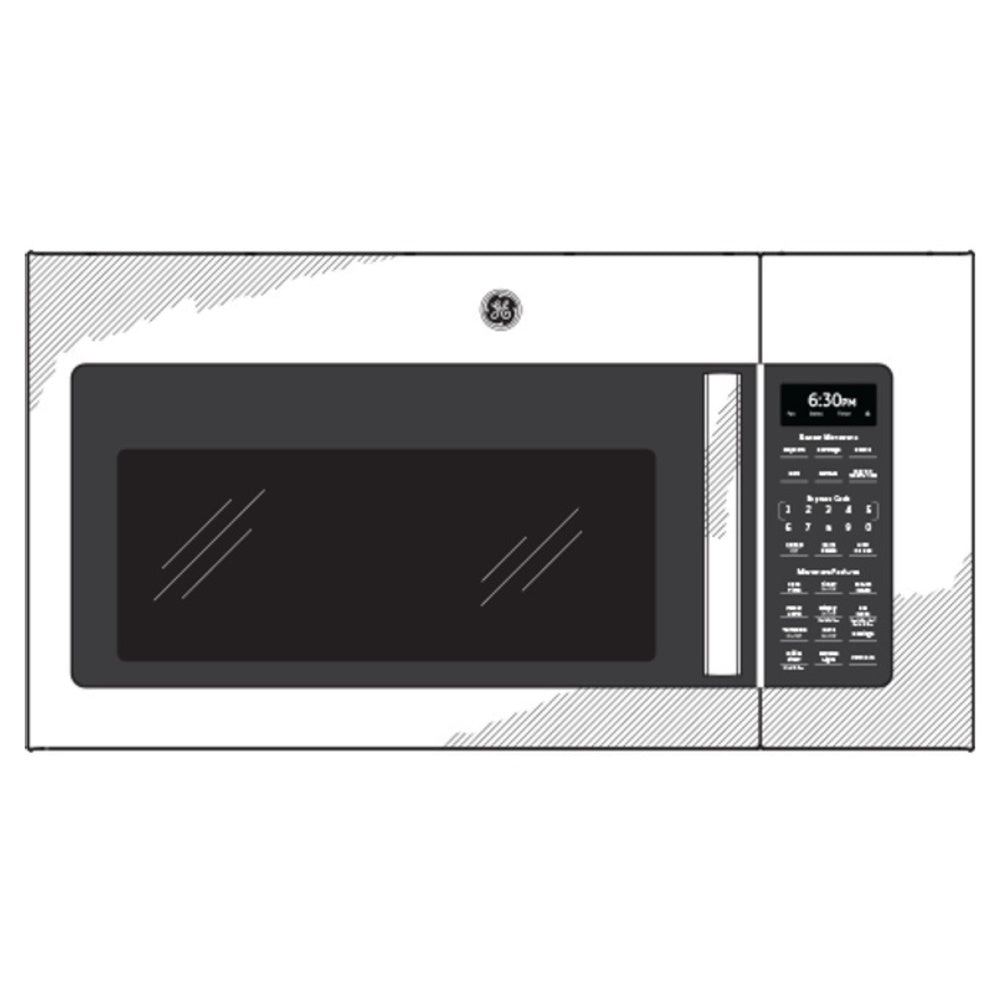 GE GE® 1.9 Cu. Ft. Over-the-Range Sensor Microwave Oven