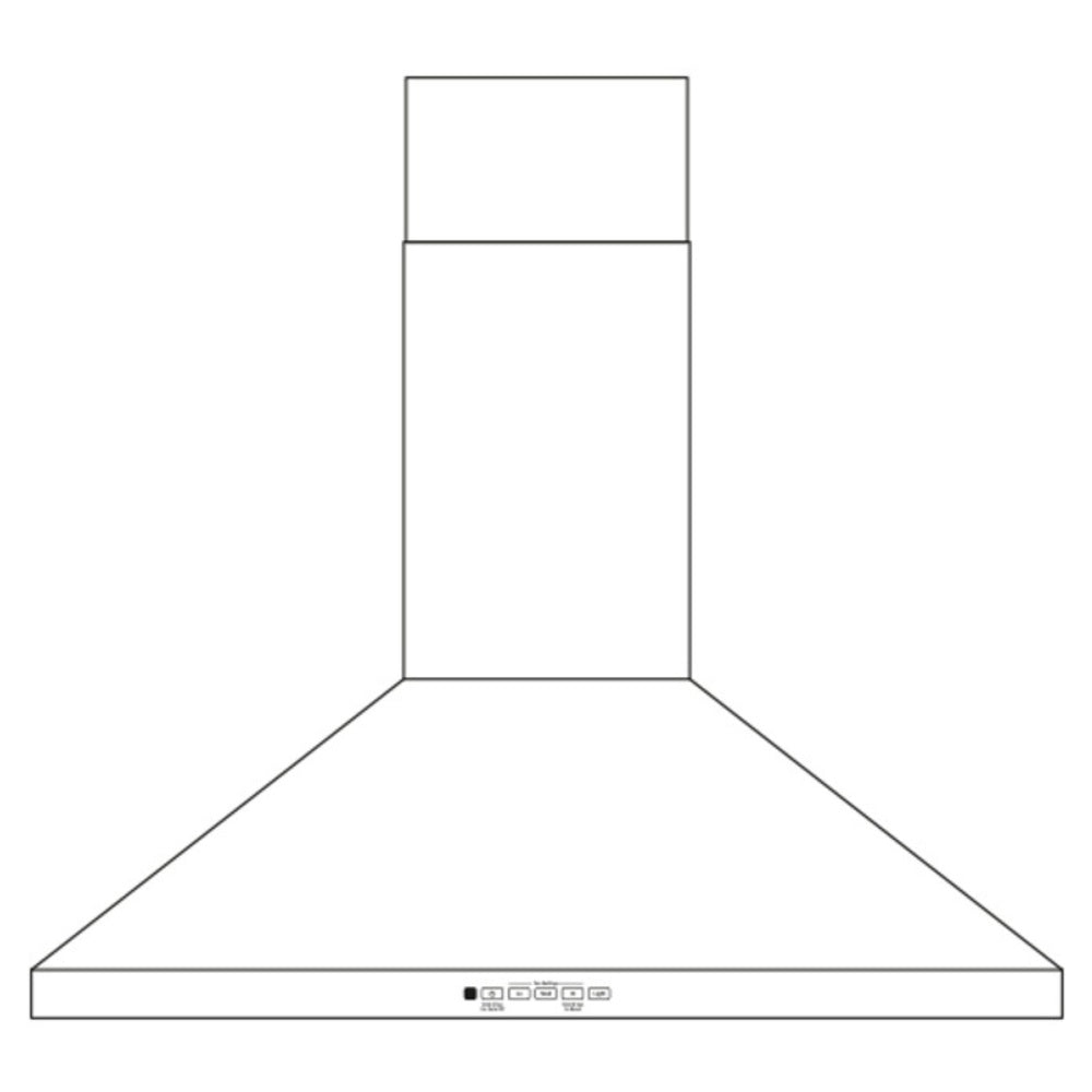 GE GE® 30" Wall-Mount Pyramid Chimney Hood