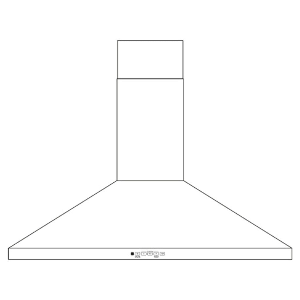 GE GE® 36" Wall-Mount Pyramid Chimney Hood